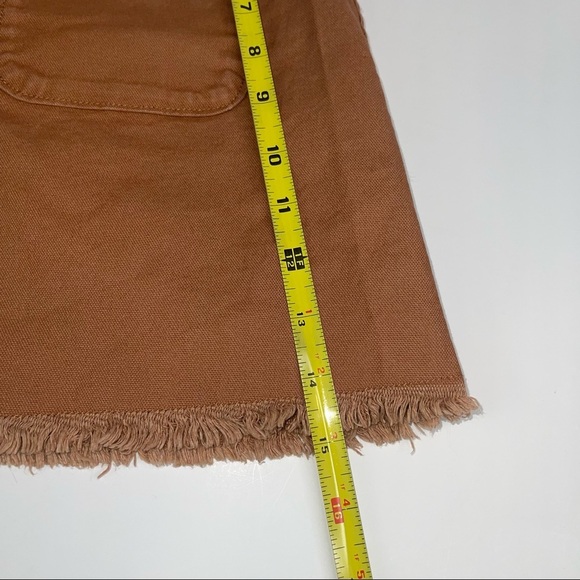 Madewell High-Waist A Line Snap Skirt Brown 00 - Picture 13 of 16